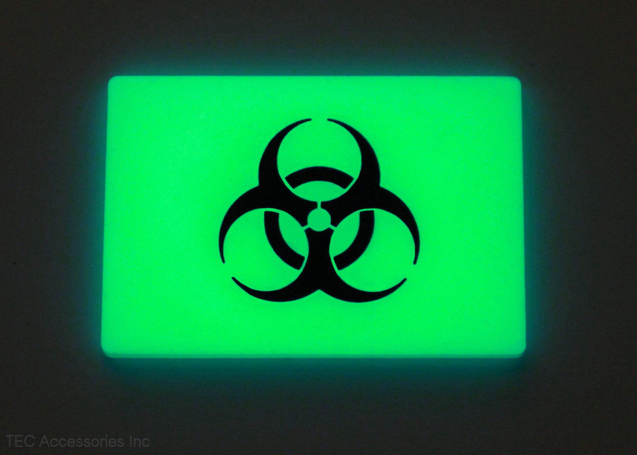 Green Biohazard Embrite morale patch