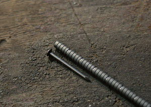 Centipede ruler measuring nail length