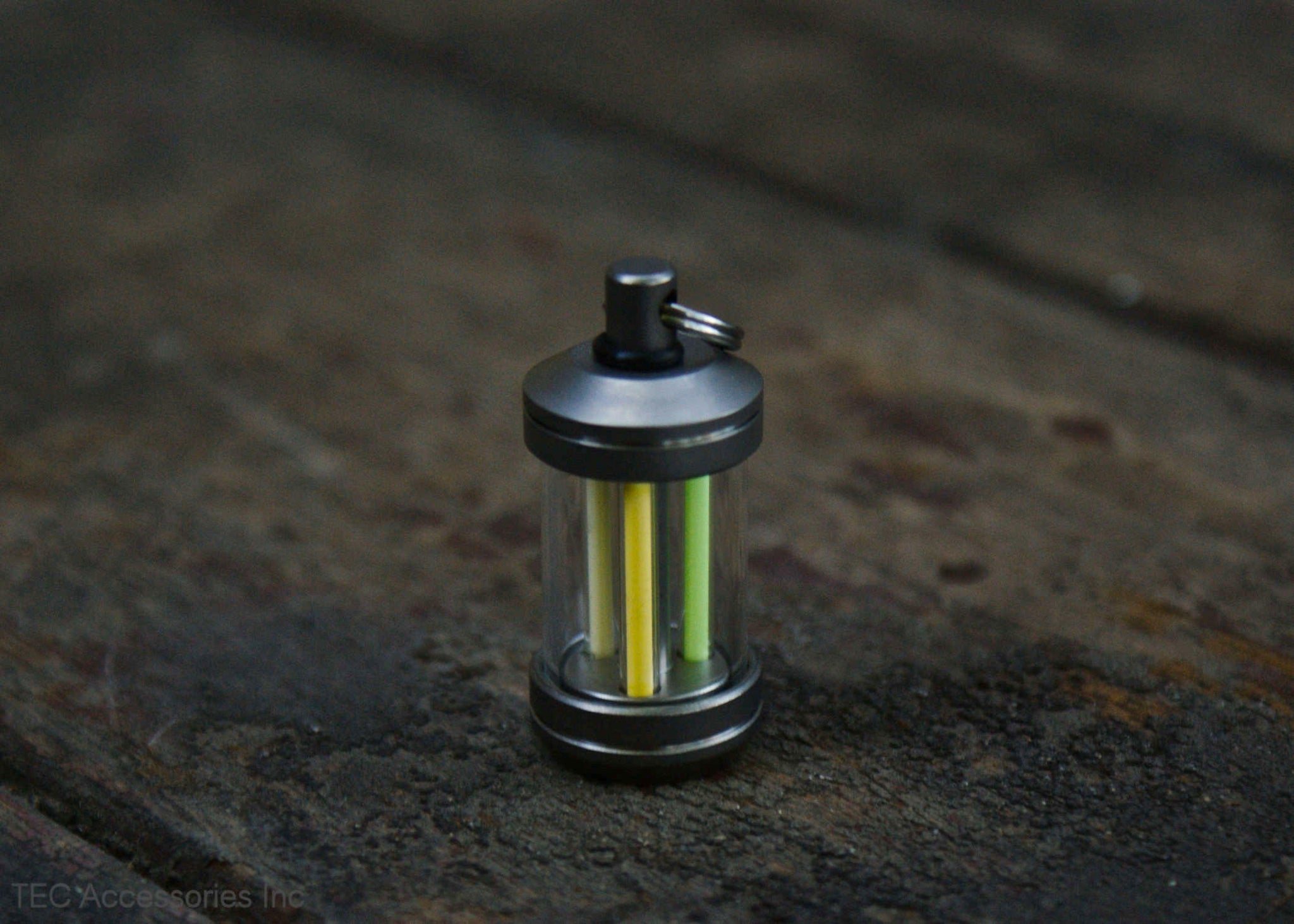 Isotope Reactor Tritium Fob on wood