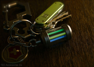 Isotope Reactor Tritium Fob on EDC keychain