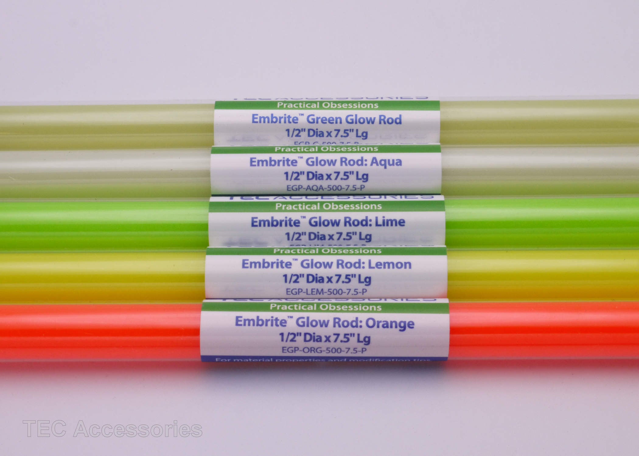 Glow Rods Pack Embrite Glow Rods | TEC Accessories