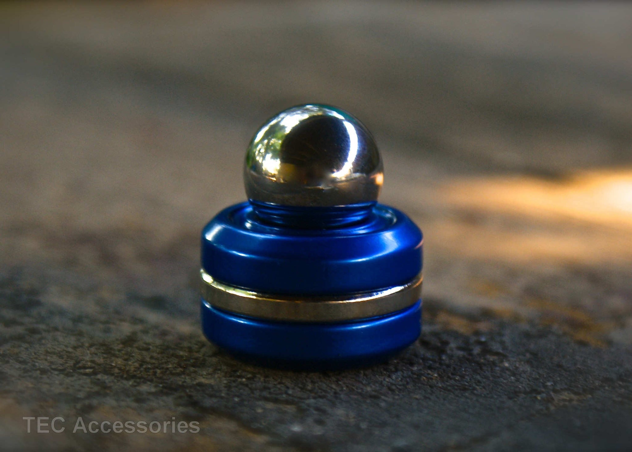 Blue Anodized Orbiter LT on Side