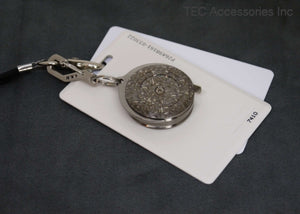 TEC Accessories Keychain Measuring Tape Purple Damascus-Finish Titanium 3ft  Tape