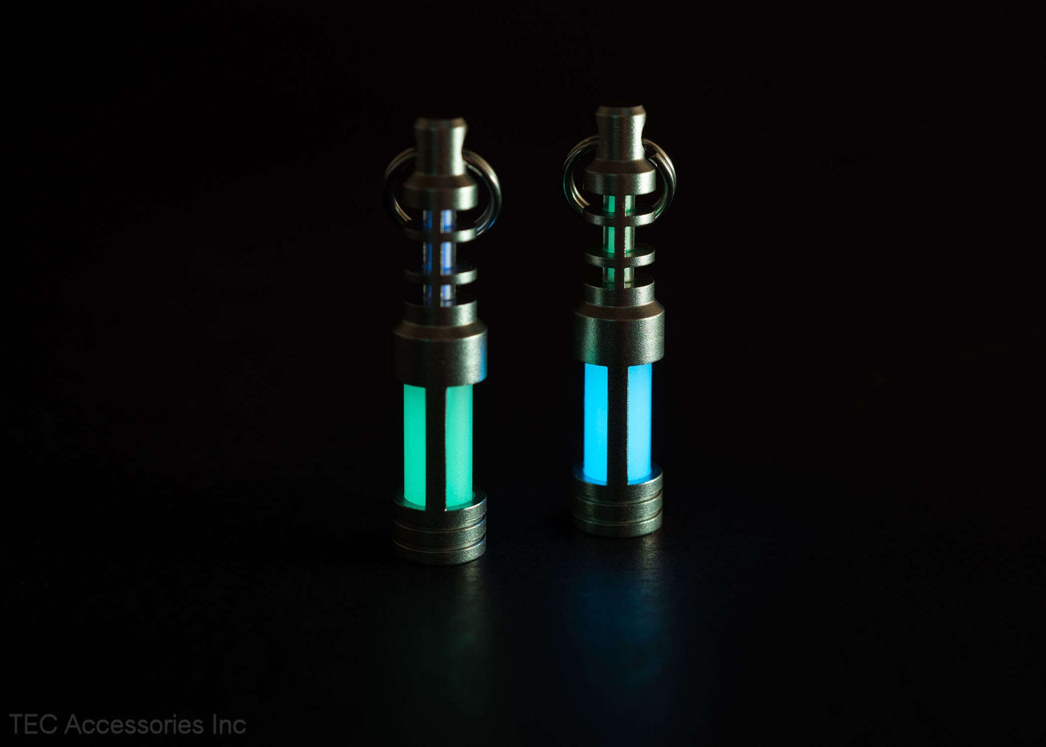 Pair of Isotope Chain Reaction Glow Fobs