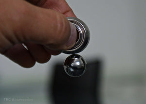 The Orbiter fidget toy magnet and steel ball